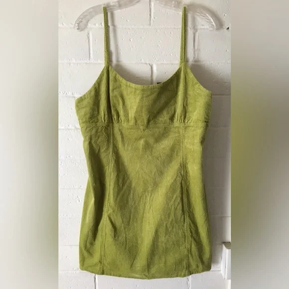 Wild Fable Lime Green Corduroy Mini Dress - Picture 12 of 12
